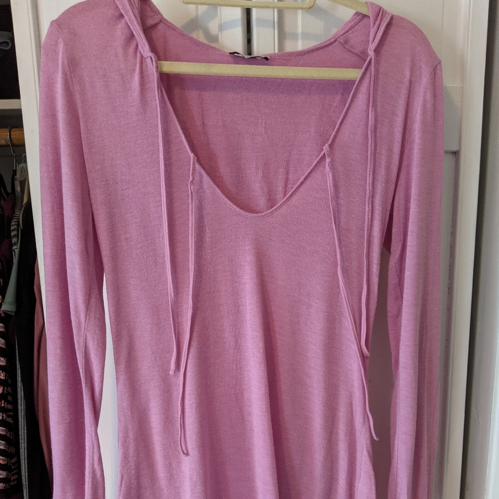 Pink tunic hoodie from Tobi
